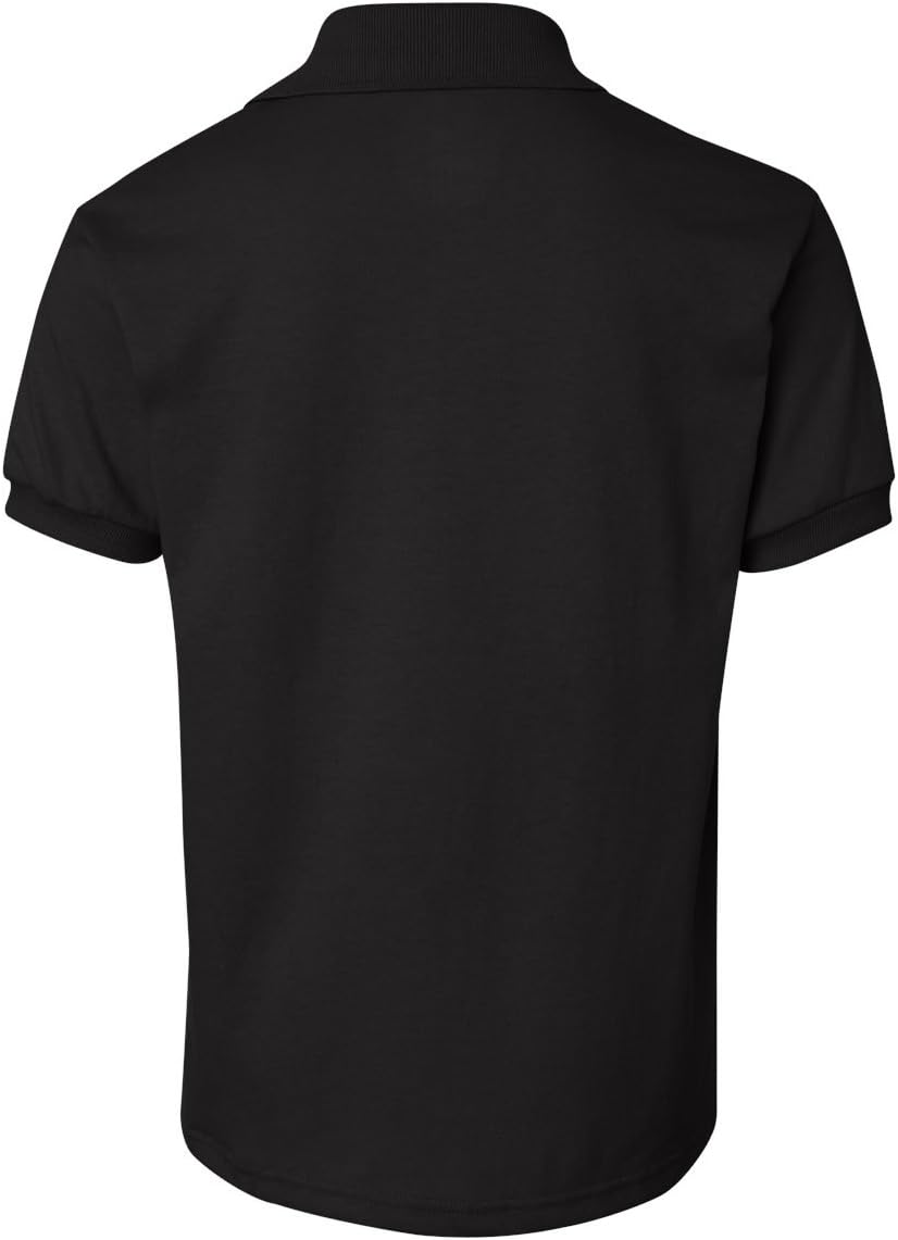 Hanes Boys' Short Sleeve Eco Smart Jersey Polo