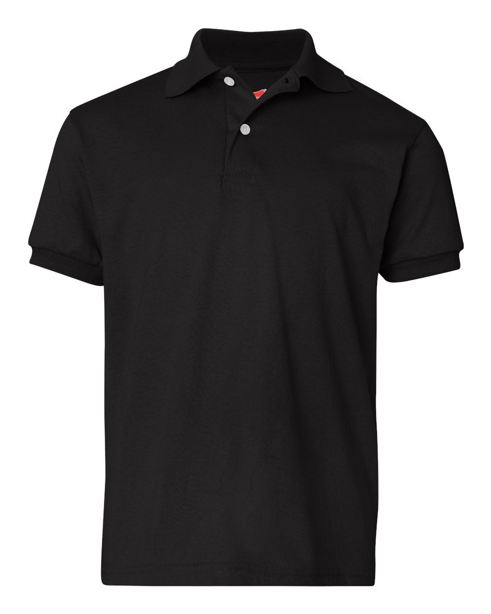 Hanes Boys' Short Sleeve Eco Smart Jersey Polo