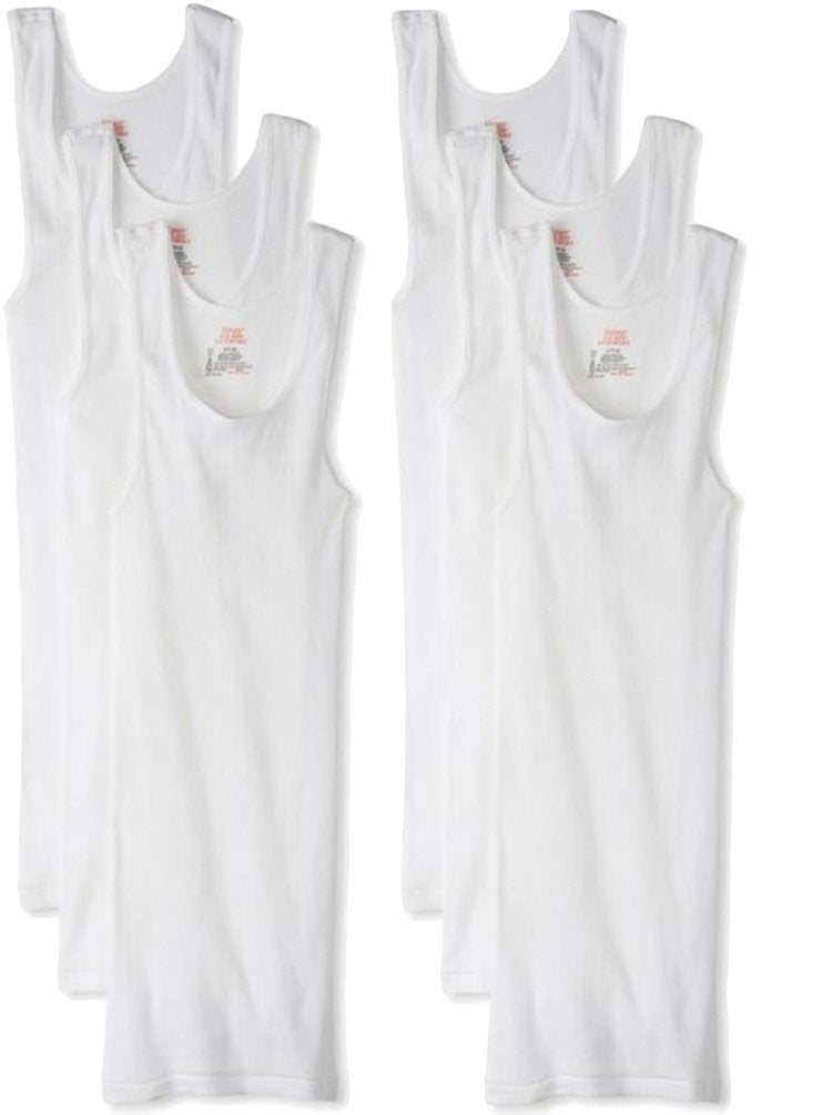 Hanes Men's, Moisture-Wicking Ribbed, Lightweight Cotton Tank Undershirts, Multi-Pack