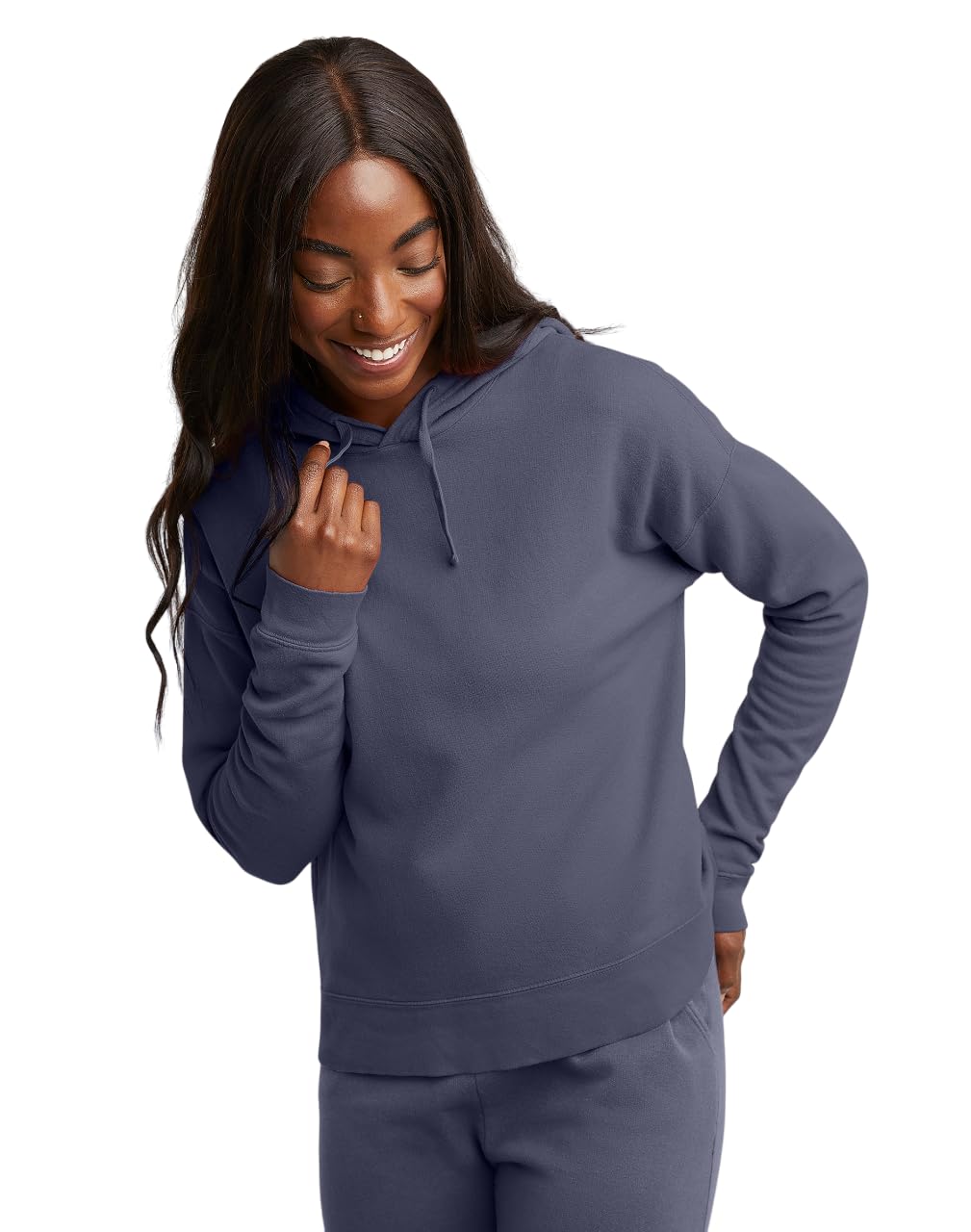 Hanes Originals Garment Dyed Hoodie, Fleece Pullover for Women