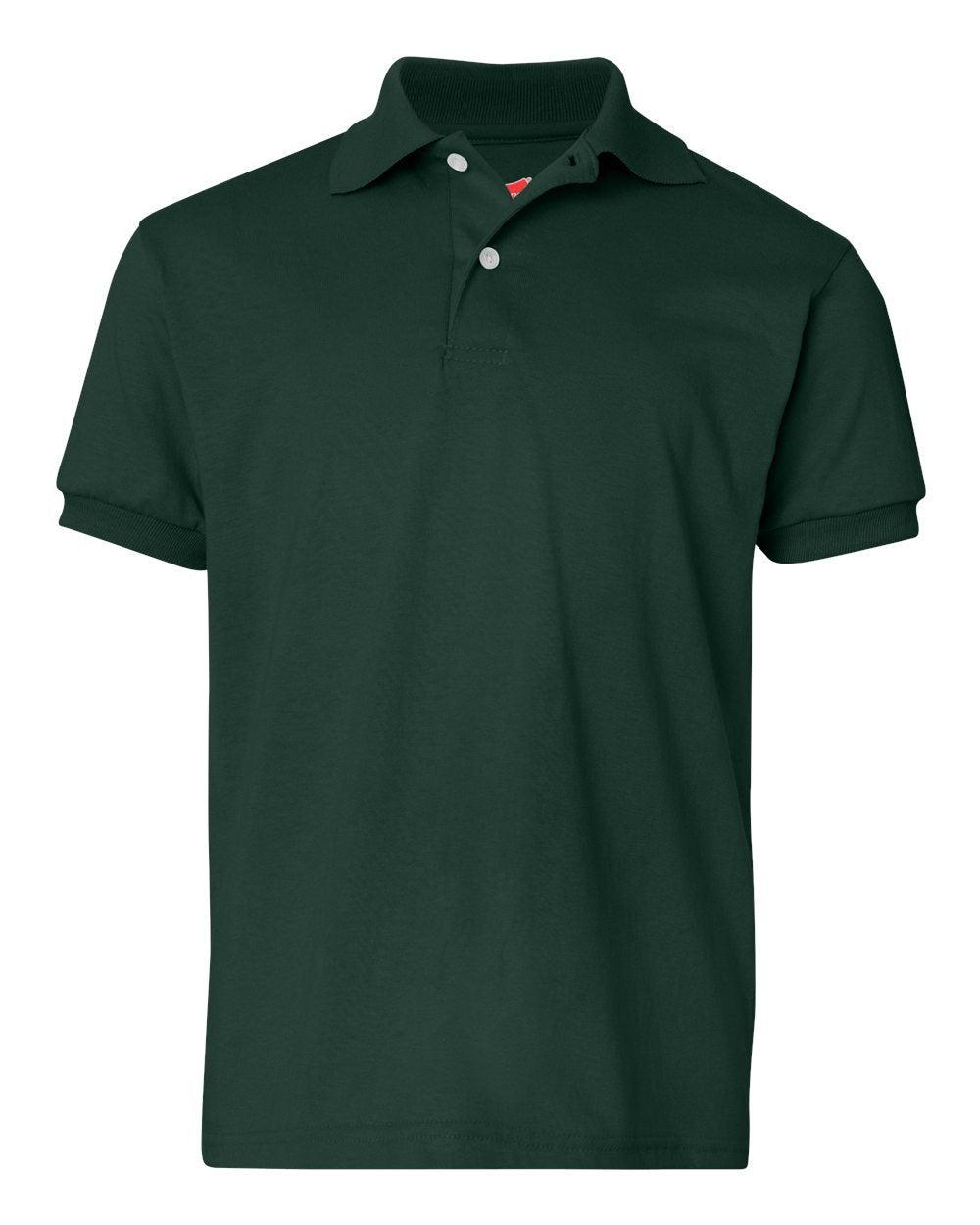 Hanes Boys' Short Sleeve Eco Smart Jersey Polo