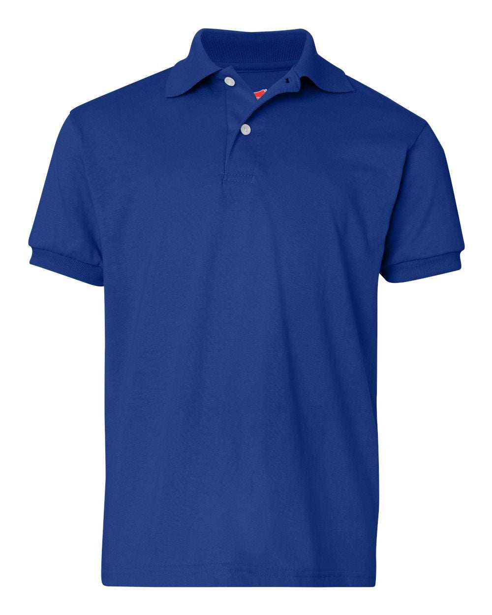 Hanes Boys' Short Sleeve Eco Smart Jersey Polo