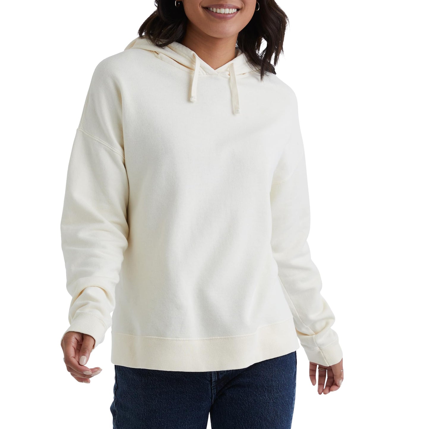 Hanes Originals Garment Dyed Hoodie, Fleece Pullover for Women