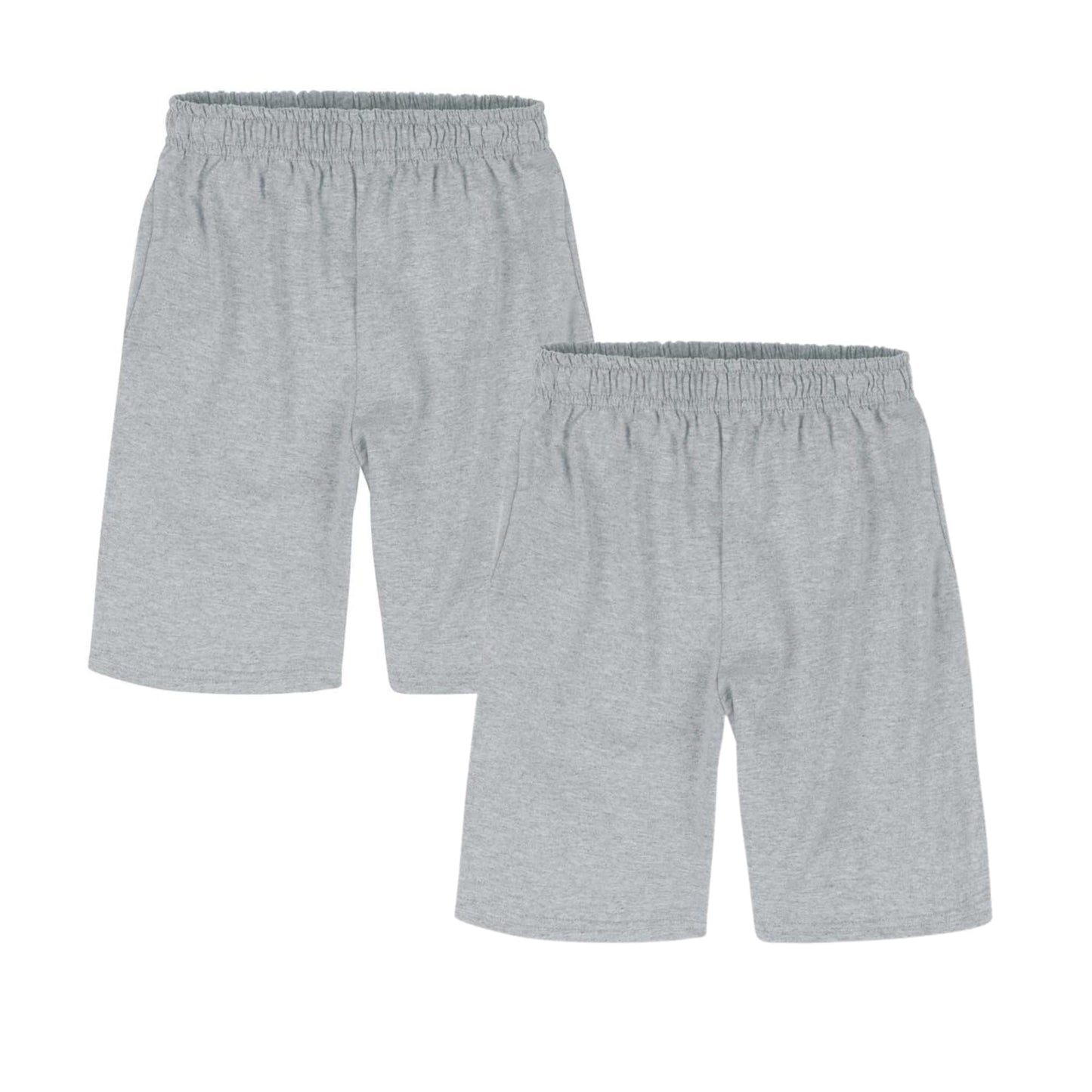 Hanes Boys’ Jersey Shorts Pack, 2-Pack, Cotton Shorts for Boys with Pockets, Pull-On Shorts