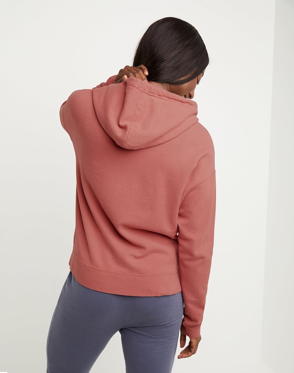 Hanes Originals Garment Dyed Hoodie, Fleece Pullover for Women