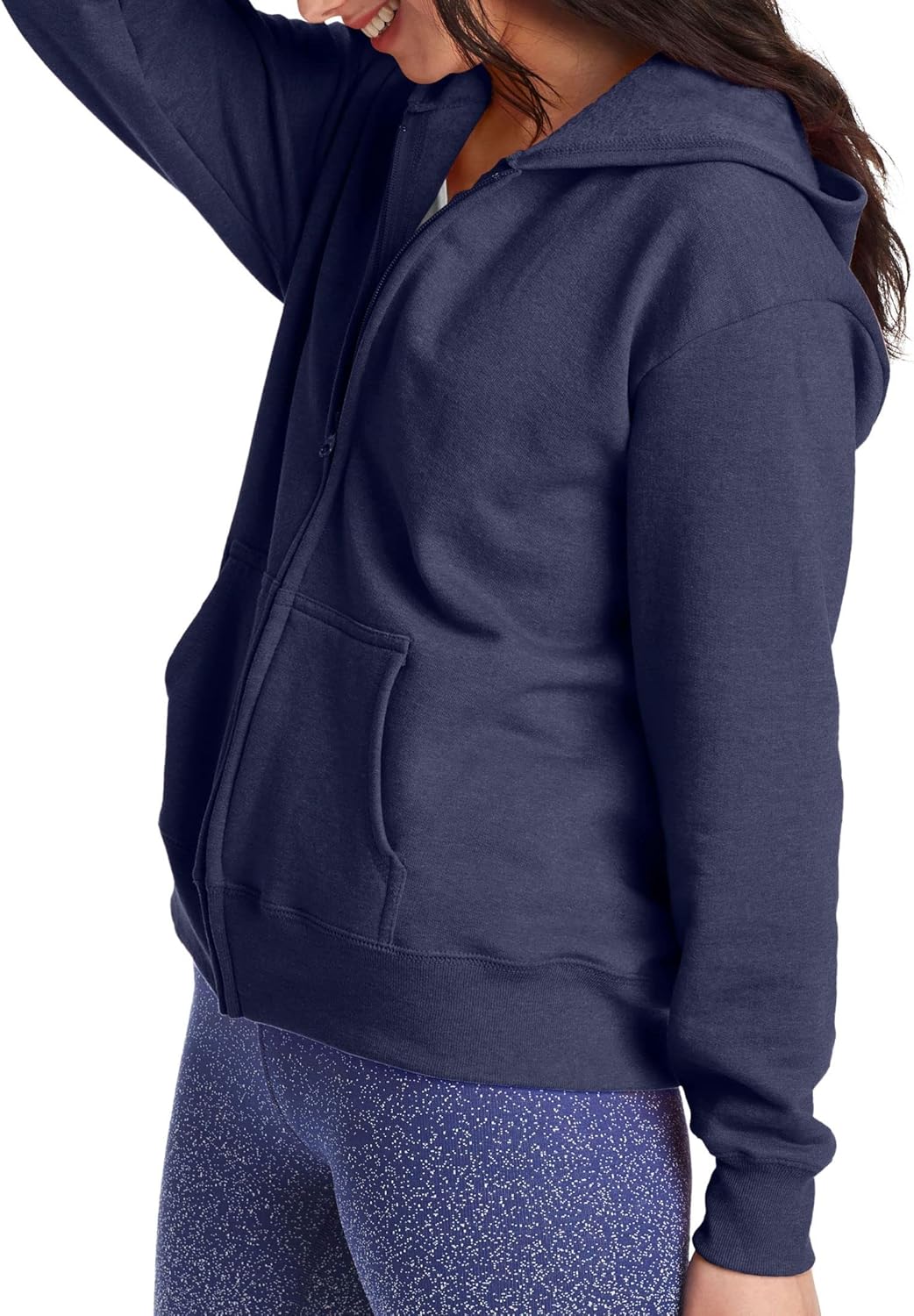 Hanes womens Ecosmart Full Zip Fleece Hoodie