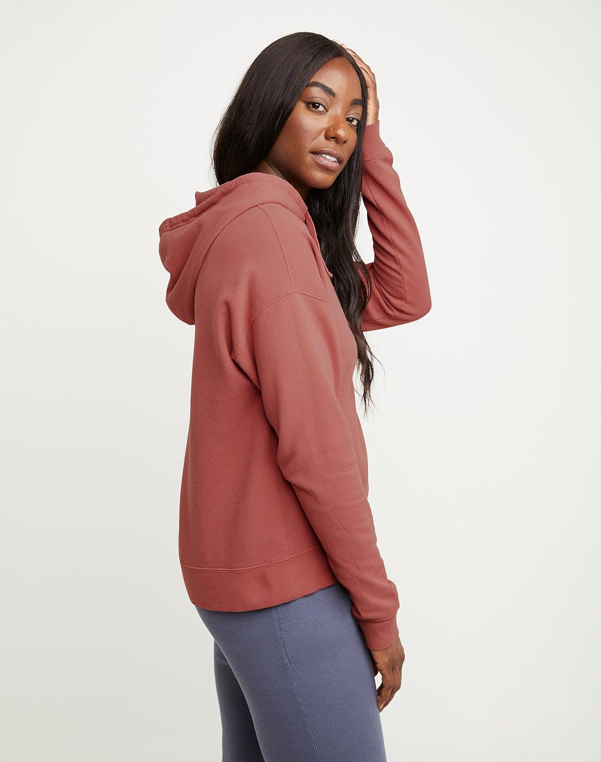 Hanes Originals Garment Dyed Hoodie, Fleece Pullover for Women