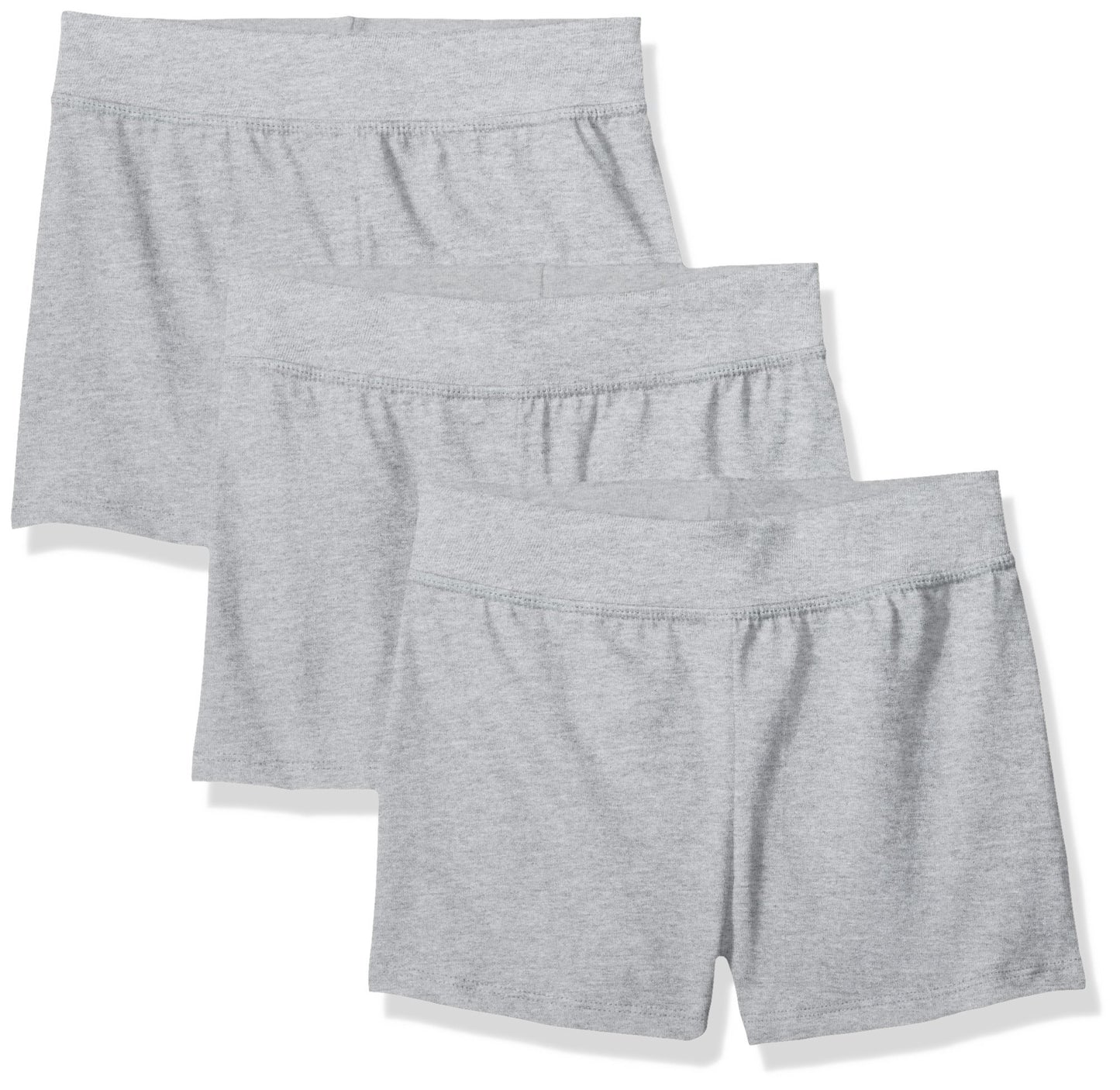 Hanes Girls’ Jersey Shorts, Cotton Shorts, Comfortable Everyday Shorts, 3-Pack
