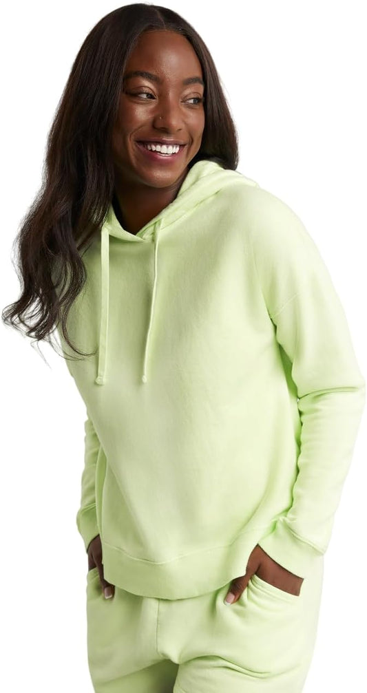 Hanes Originals Garment Dyed Hoodie, Fleece Pullover for Women
