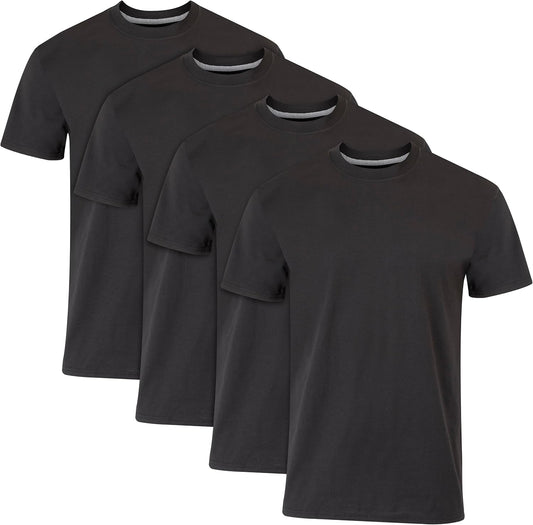 Hanes Men's Fresh Iq Slim Fit Crew Undershirt, 4-pack