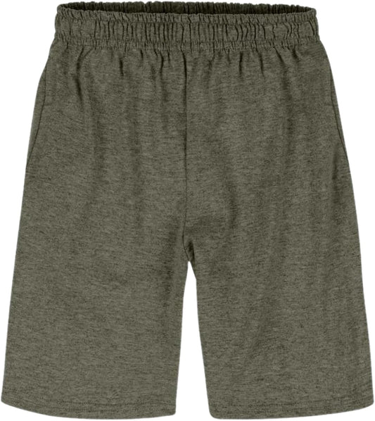 Hanes Boys’ Jersey Shorts Pack, 2-Pack, Cotton Shorts for Boys with Pockets, Pull-On Shorts