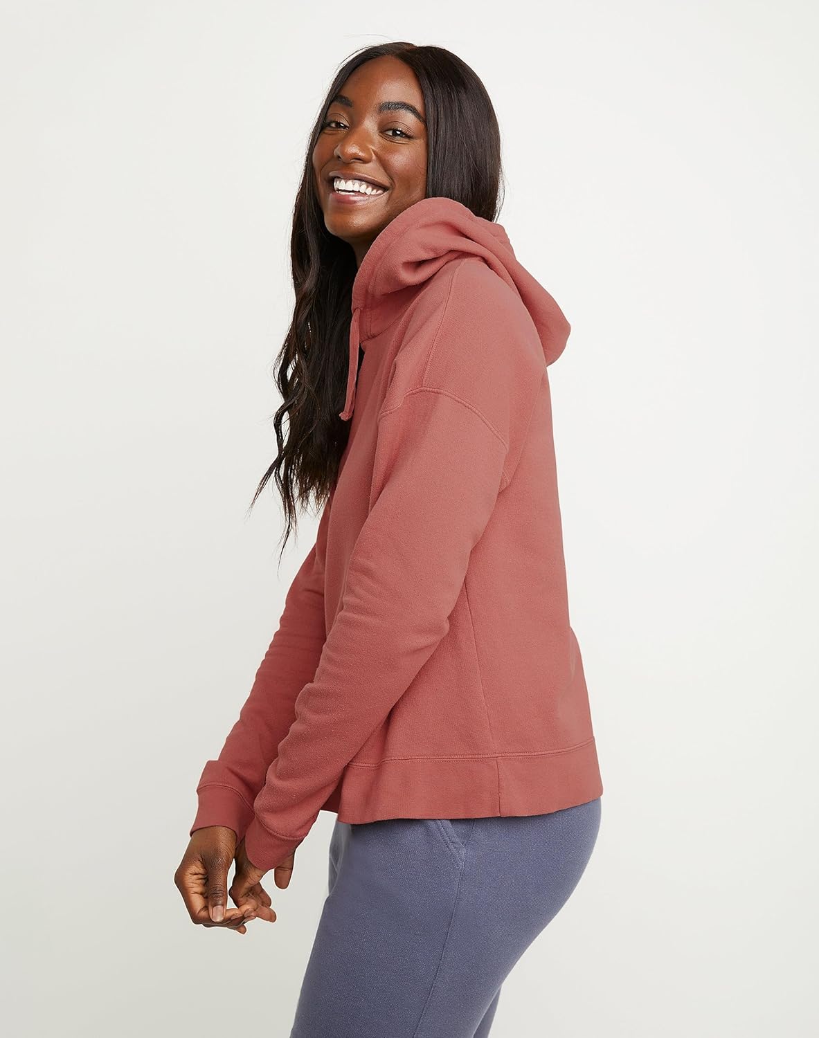Hanes Originals Garment Dyed Hoodie, Fleece Pullover for Women